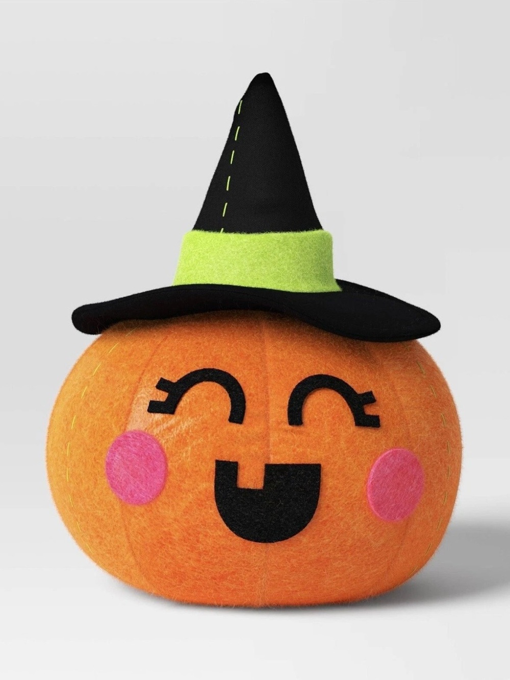 Hyde & Eek 7” Felt Halloween Pumpkin Witch Plush